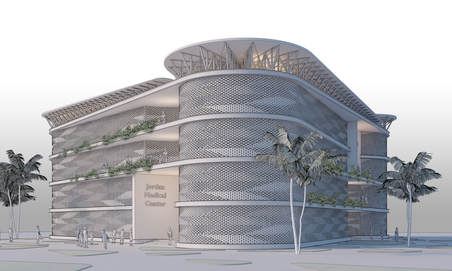 Backstein-Bettenstation für Ghana