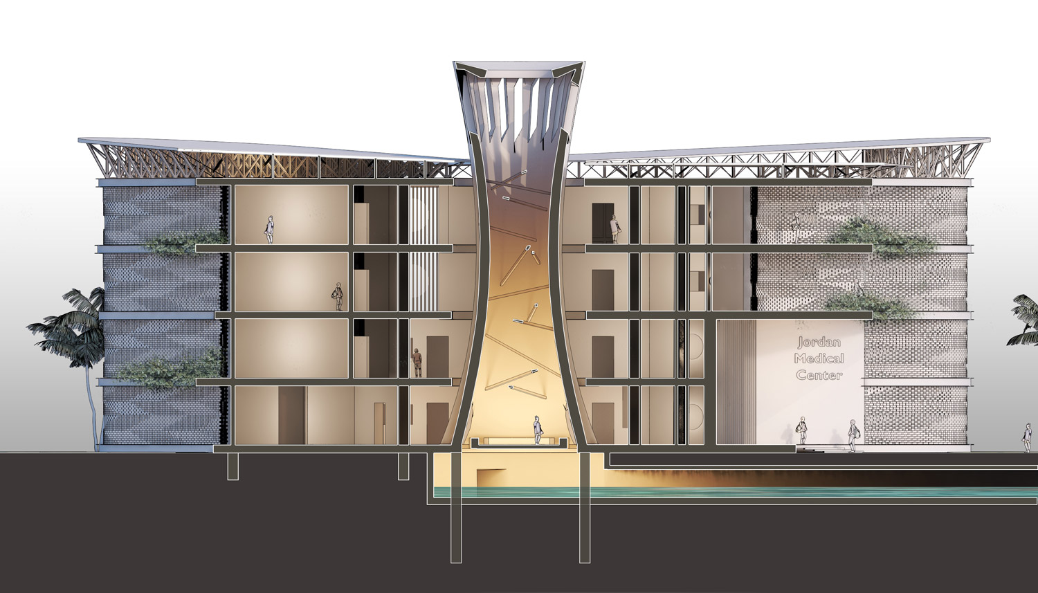 Backstein-Bettenstation für Ghana